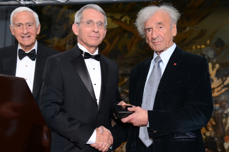 Elie_Wiesel_Presents_Dr_Anthony_Fauci_Probono_Humanum_award_2013