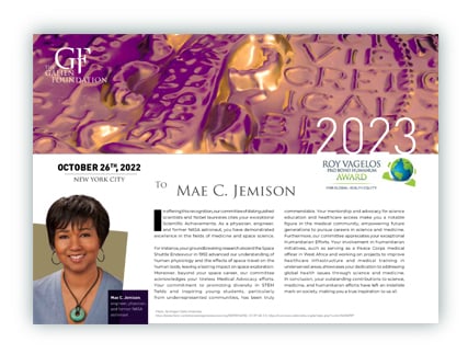 Mae_Jemison_RoyVagelos_ProBono_Humanum_Award_Preview